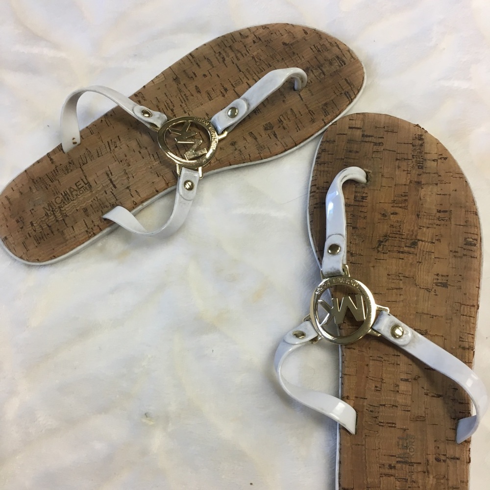 Michael KORS white jelly sandals